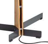 TVS 3695 | tv vloerstandaard | Eikenhoud & staal | 40-77" 21